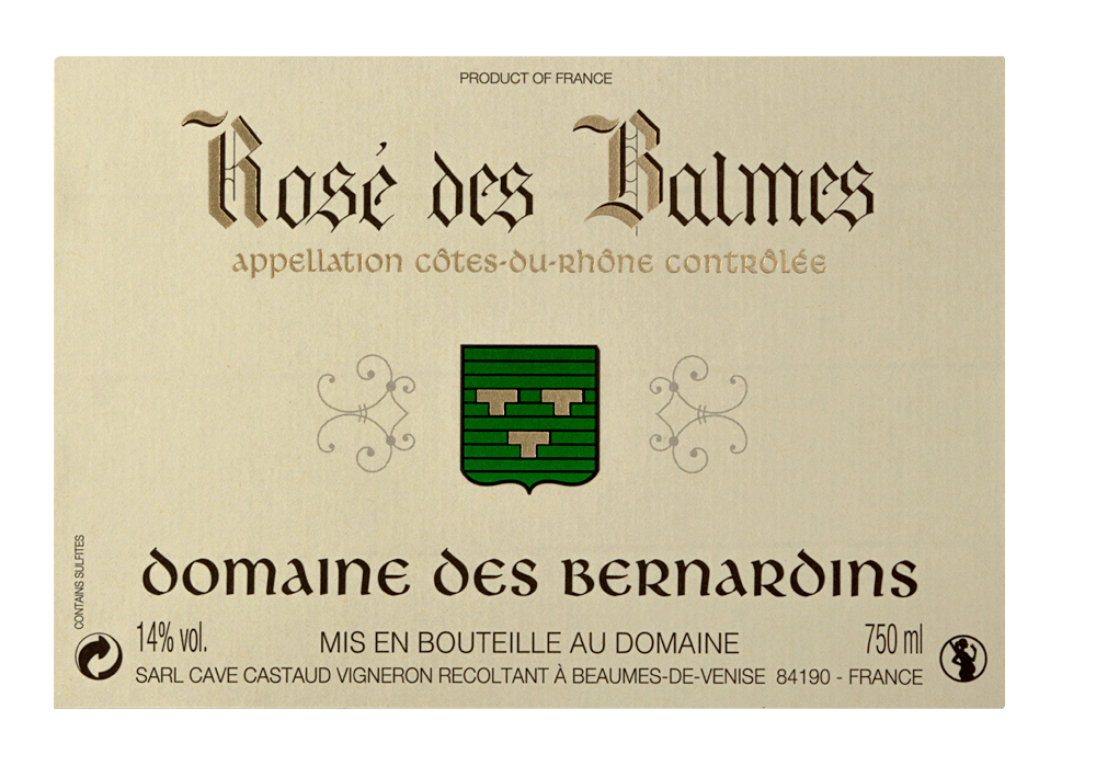 AOC Côtes du Rhône rosé Les Balmes 2024 750ML