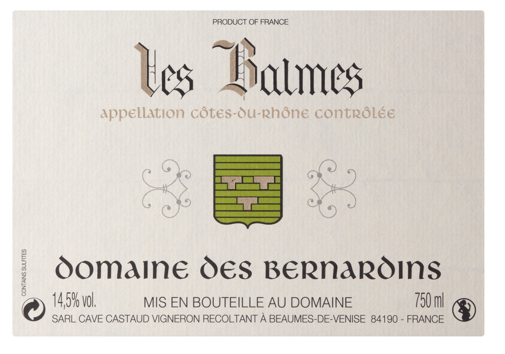 AOC Côtes du Rhône rouge Les Balmes 2023 750ML