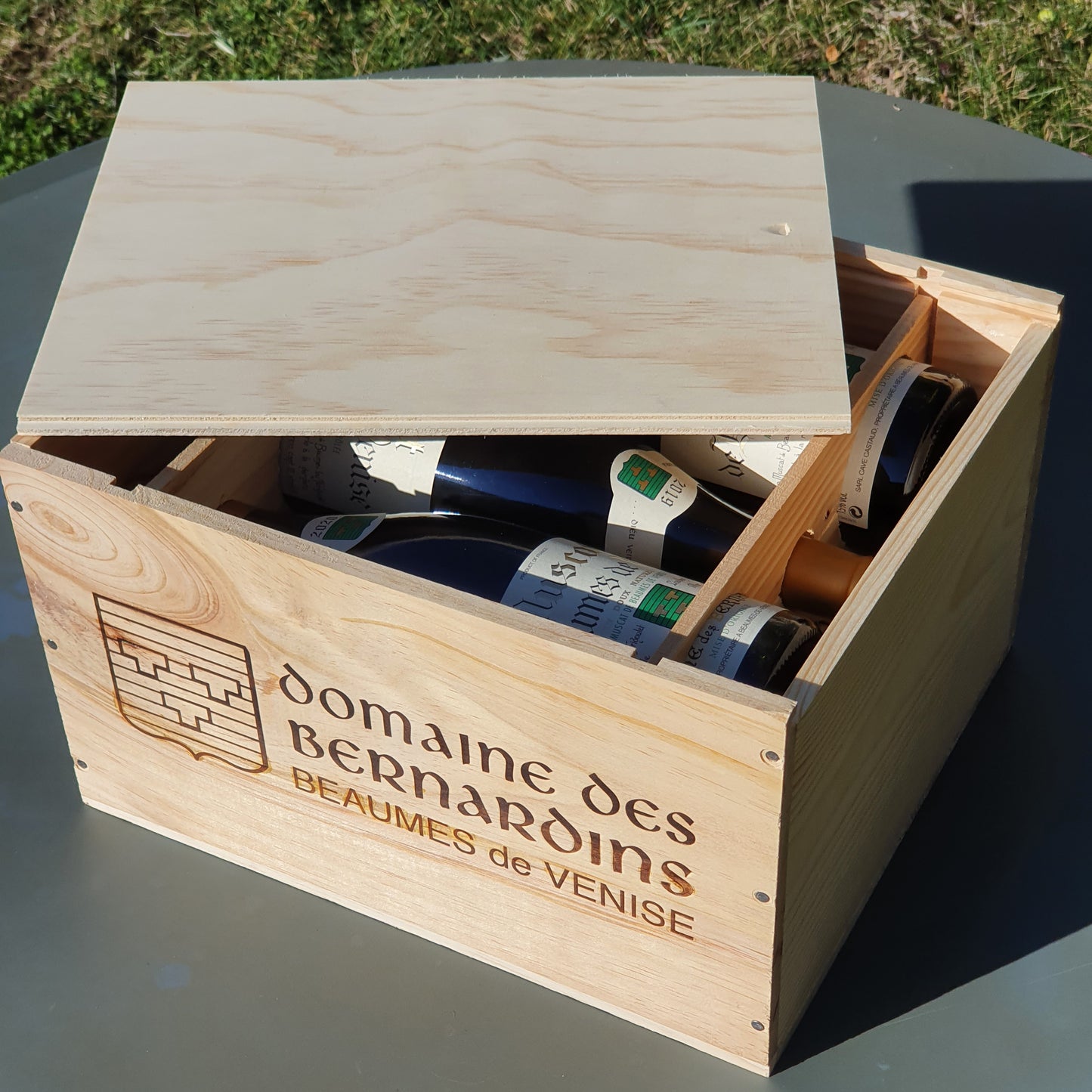 Caisse bois - 6 bouteilles - Domaine des Bernardins