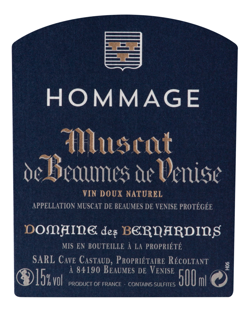 Muscat de Beaumes-de-Venise "Hommage" 500 ML